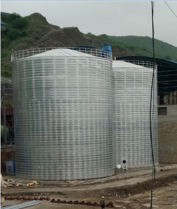 安阳粮食钢板仓的安装全过程不用热焊接